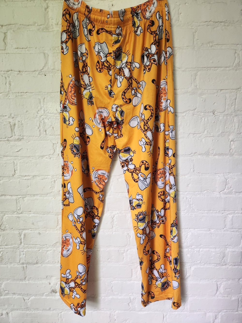 Mens Orange Chester Cheetah Print Lounge Pants